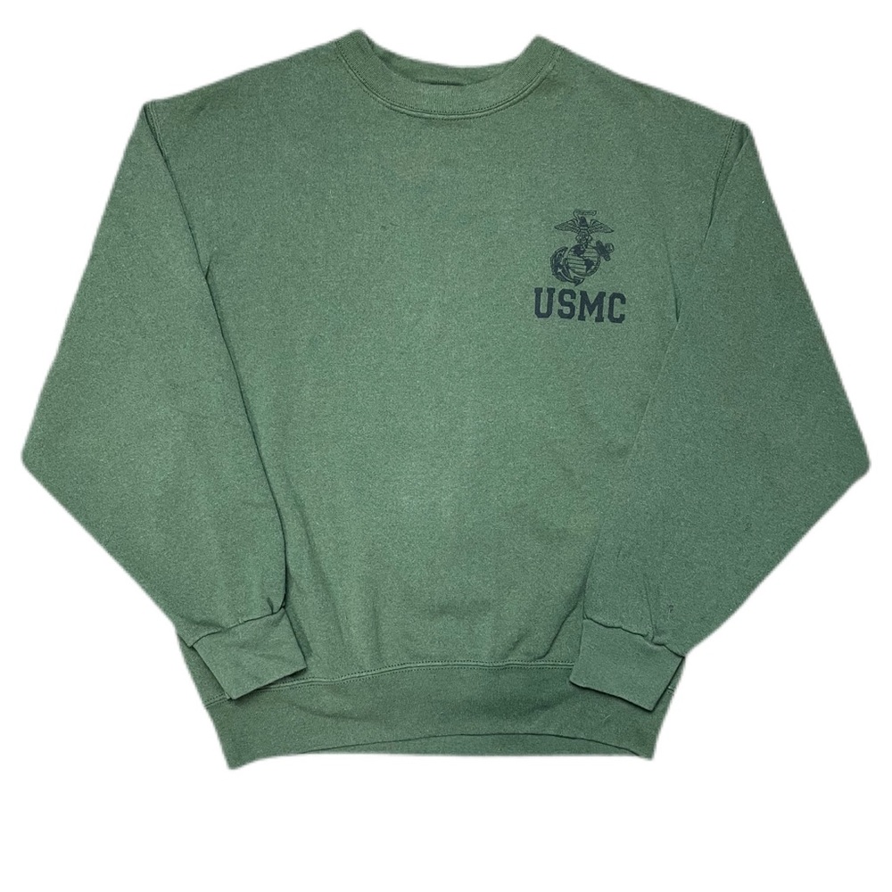 USMC Marine Corps Olive Crewneck Sweater